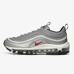Nike Women’s Air Max 97 OG “Silver Bullet” Metallic Silver/Varsity Red | Size 8